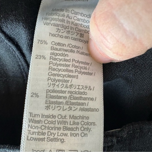 Madewell Mid Rise Kick Out Jeans Black Size 26 Tall - Picture 9 of 10